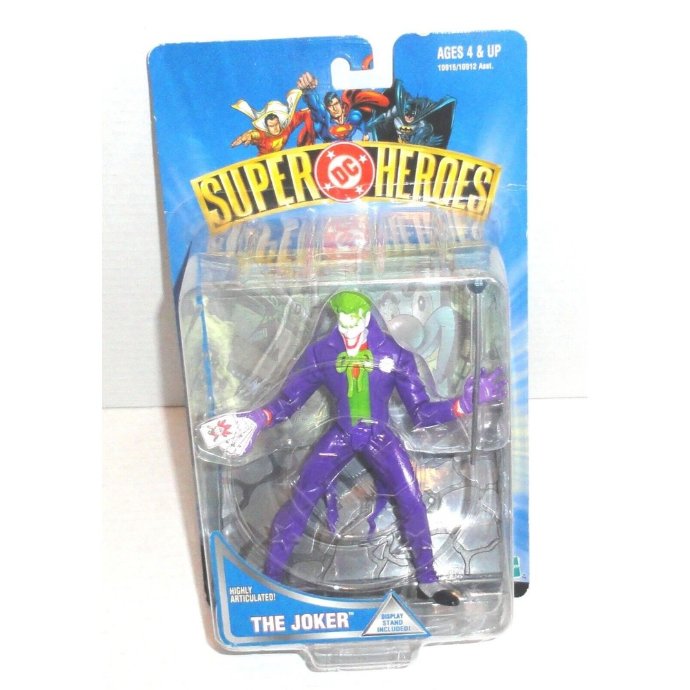 DC Super Heroes The Joker 6.5" Action Figure with Display Stand Hasbro (1999)